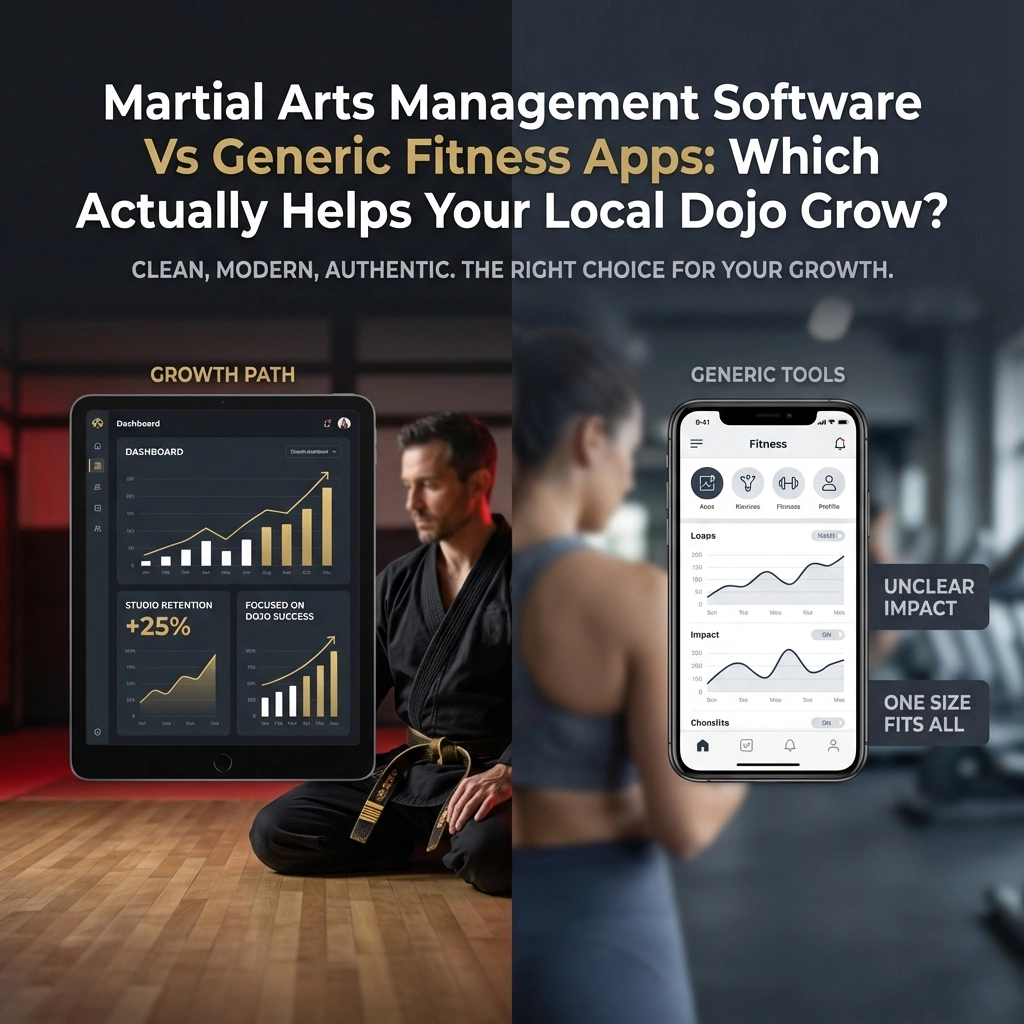 Martial Arts Management Software Vs Generic Fitness Apps: Which Actually Helps Your Local Dojo Grow? - Martial Arts Studio Management Tips & Insights