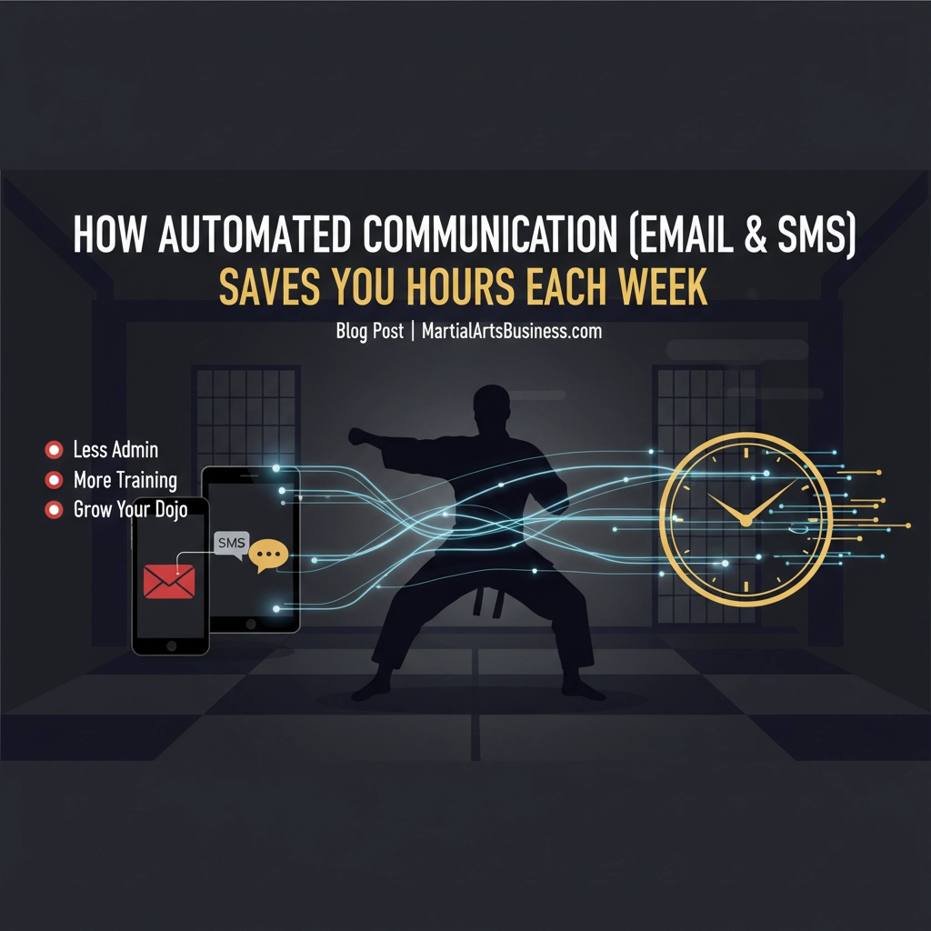How Automated Communication (Email & SMS) Saves You Hours Each Week - DojoTrack Martial Arts Software Blog