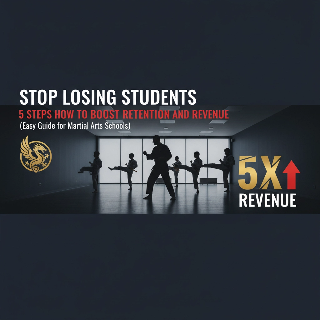 Stop Losing Students: 5 Steps How to Boost Retention and Revenue (Easy Guide for Martial Arts Schools) - Martial Arts Studio Management Tips & Insights