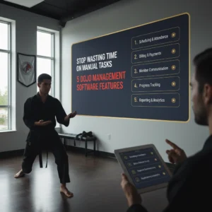 Stop Wasting Time on Manual Tasks: 5 Dojo Management Software Features That Actually Work - Martial Arts Studio Management Guide