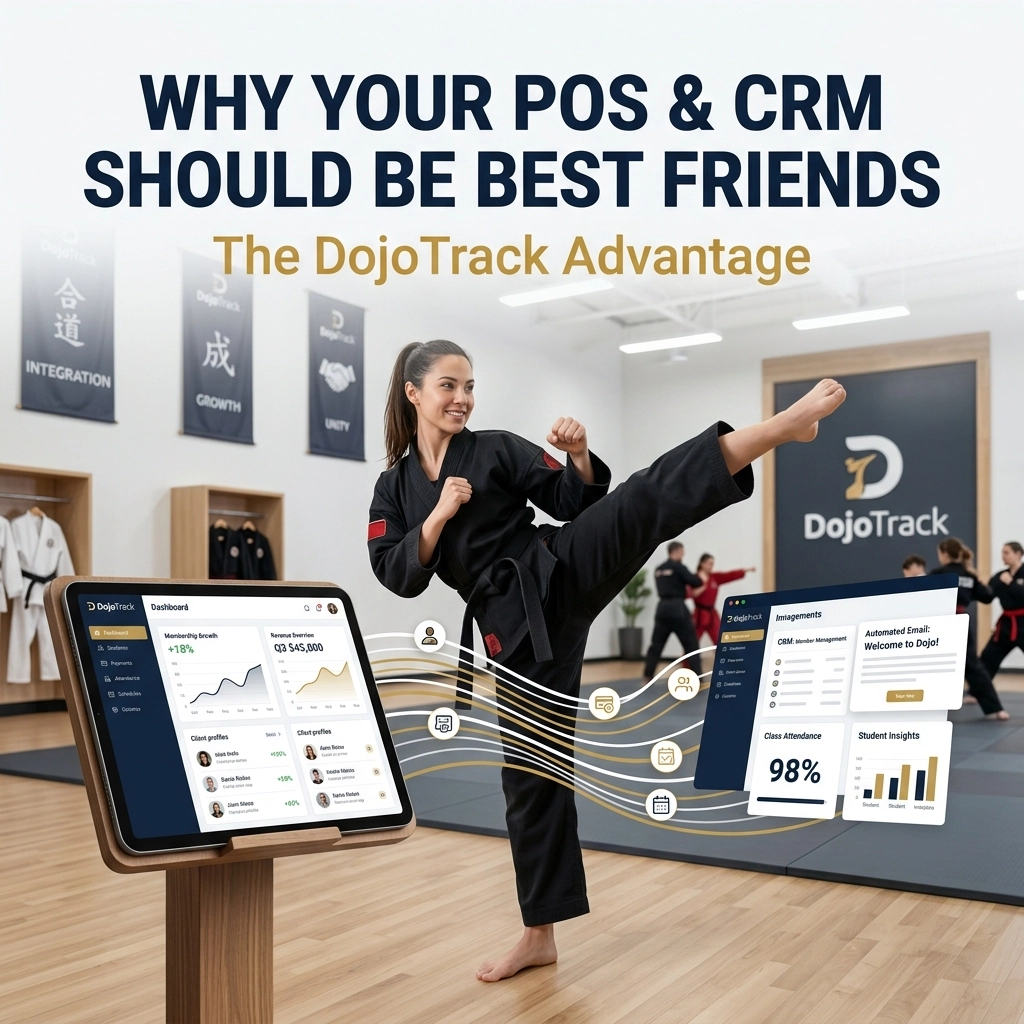 Why Your POS and CRM Should Be Best Friends: The DojoTrack Advantage - DojoTrack Martial Arts Software Blog
