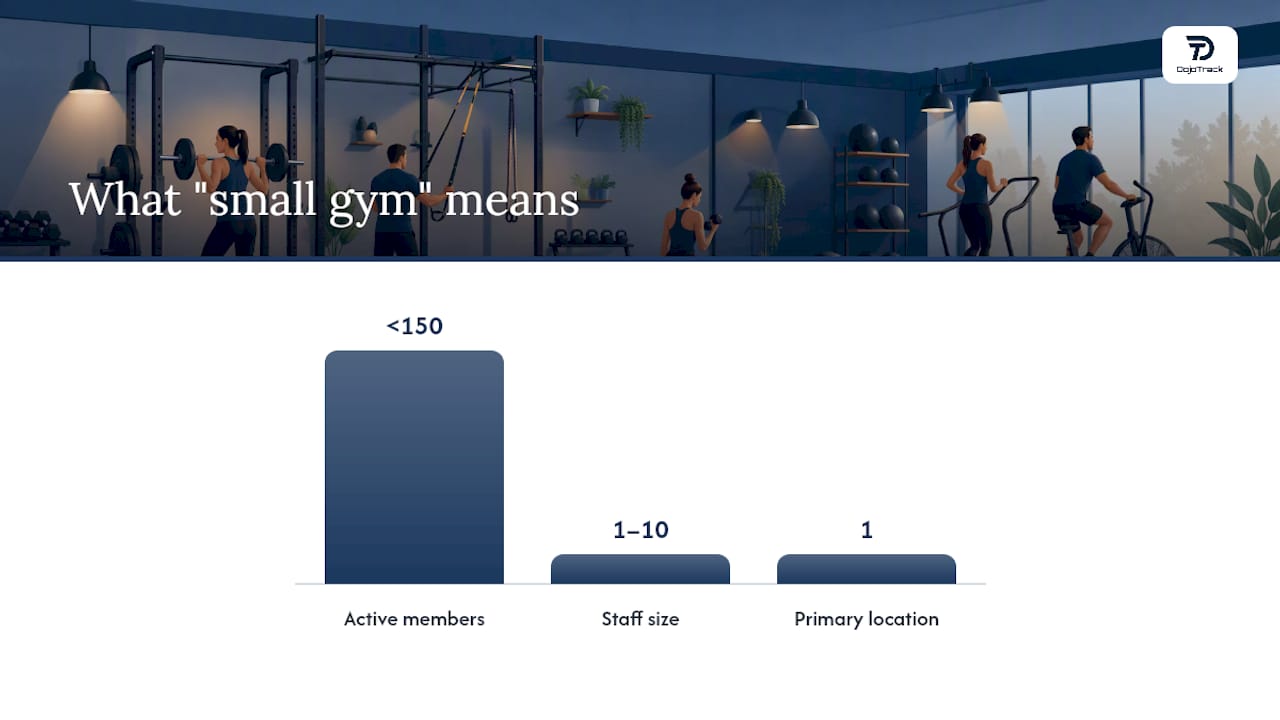 Who is this guide for, and what counts as a "small gym"? — overview diagram