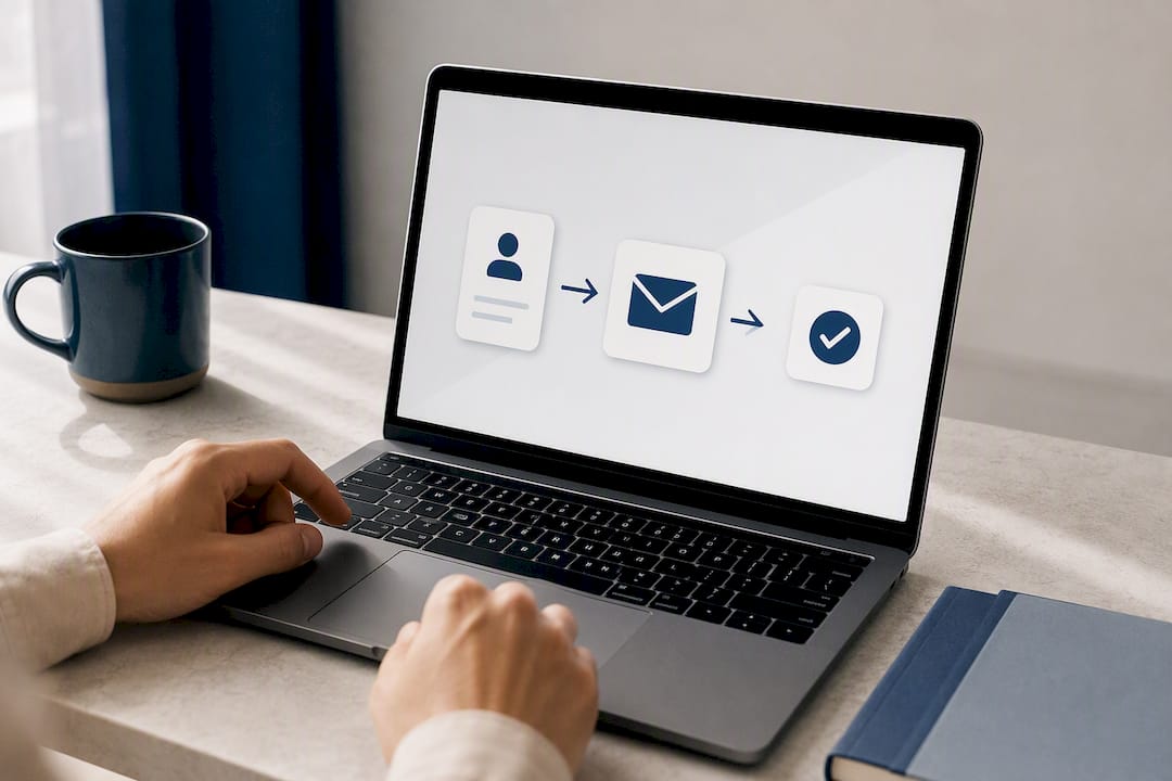 Email-first lead qualification flow