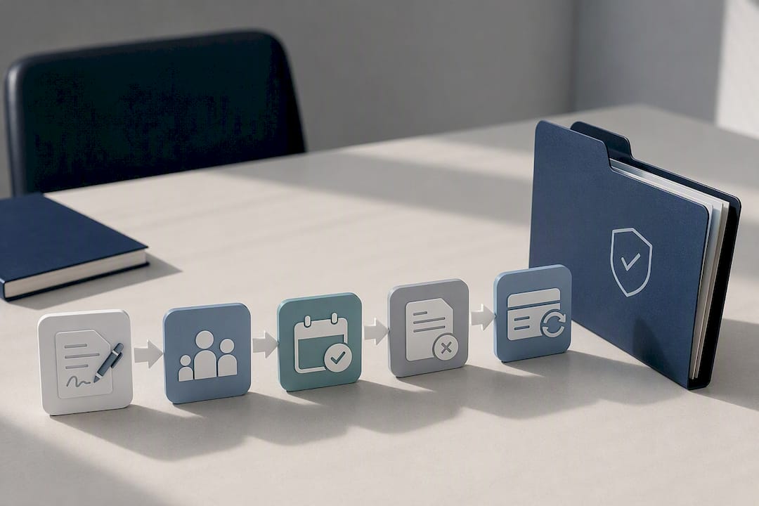 Chargeback evidence packet assembled from records