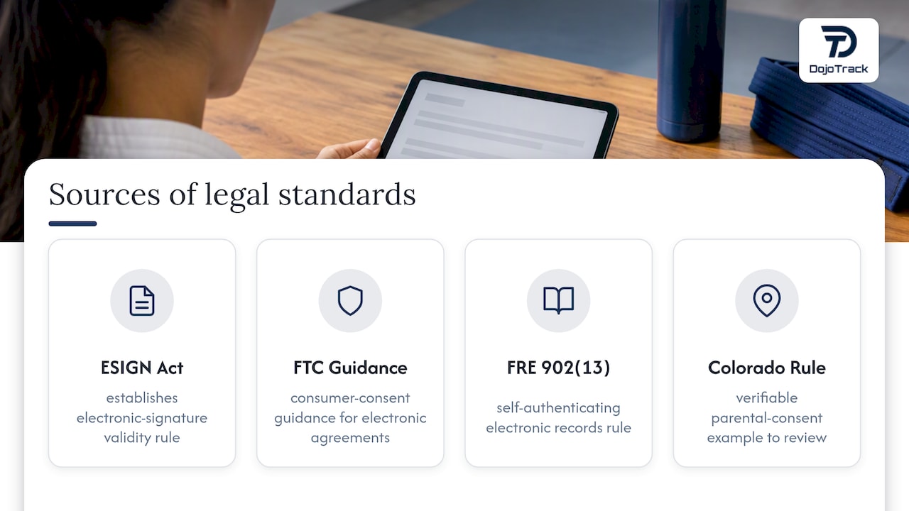Where these legal standards come from — overview diagram