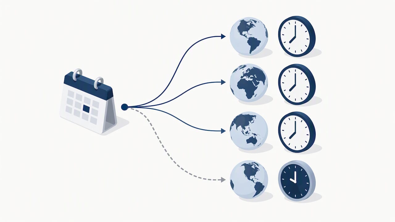 Local reminder times aligned across time zones