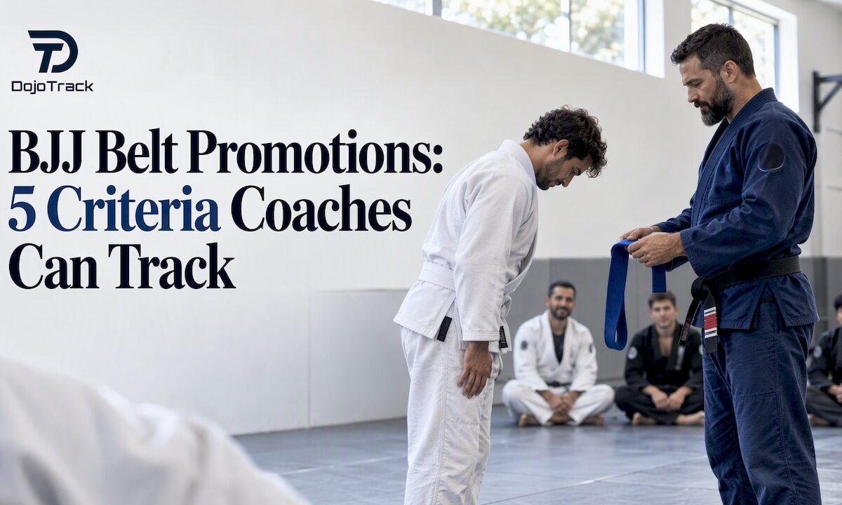 BJJ instructor presenting a promotion belt