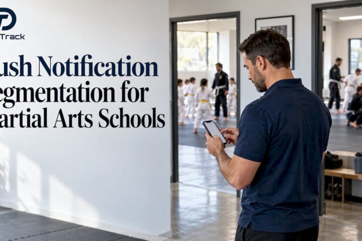 School owner choosing a class notification