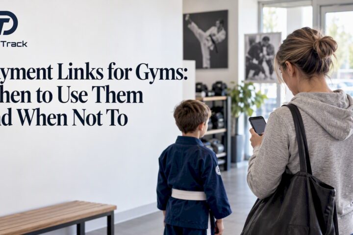 Parent completing a gym payment by phone